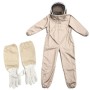 Traje de Apicultura con Guantes, Traje de Apicultor Profesional con Velo, Ropa Apicultura Protección Cuerpo Completo Hombres