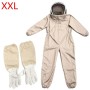 Traje de Apicultura con Guantes, Traje de Apicultor Profesional con Velo, Ropa Apicultura Protección Cuerpo Completo Hombres