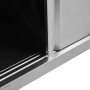 vidaXL 2X Mesas de Trabajo Puertas Correderas Armario Almacenamiento Equipamiento Cocina Comedor Hostelería Profesional Acero