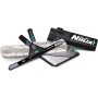 Unger Unitec - Kit avanzado de Limpieza de Ventanas 4 en 1, Equipo Profesional de Limpieza de Ventanas para Interiores y