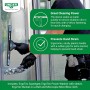Unger Unitec - Kit avanzado de Limpieza de Ventanas 4 en 1, Equipo Profesional de Limpieza de Ventanas para Interiores y