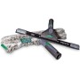 Unger Unitec - Kit avanzado de Limpieza de Ventanas 4 en 1, Equipo Profesional de Limpieza de Ventanas para Interiores y