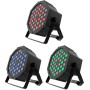 Audibax Montana 36 - Foco LED para Discoteca - Foco Profesional Móvil - Equipado con 36 Luces LED RGBW de 1W - Sincornización