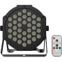 Audibax Montana 36 - Foco LED para Discoteca - Foco Profesional Móvil - Equipado con 36 Luces LED RGBW de 1W - Sincornización