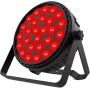 Audibax Dallas 180 Mk2 - Foco LED para Discoteca - Foco Profesional Móvil - Equipado con 18 Luces LED RGBW de 10W -