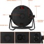 Audibax Dallas 180 Mk2 - Foco LED para Discoteca - Foco Profesional Móvil - Equipado con 18 Luces LED RGBW de 10W -