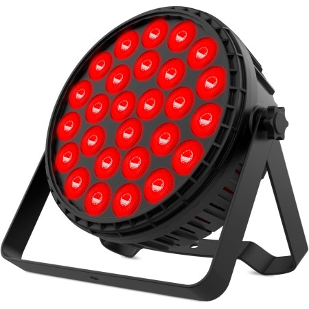 Audibax Dallas 180 Mk2 - Foco LED para Discoteca - Foco Profesional Móvil - Equipado con 18 Luces LED RGBW de 10W -