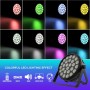 Audibax Dallas 180 Mk2 - Foco LED para Discoteca - Foco Profesional Móvil - Equipado con 18 Luces LED RGBW de 10W -