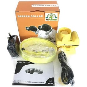 FilAnimal Minibeep Recargable Amarillo. Collar de Entrenamiento Beeper para Becada Sorda acústico, sonic-40. Equipo Profesional