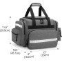 Damero Bolsa de trauma médica vacía, bolsa de primeros auxilios profesional con múltiples bolsillos para suministros