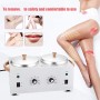 Calentador de cera doble Calentador eléctrico profesional Equipo de piel facial caliente doble SPA Conjunto de temperatura