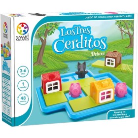 Smart Games - Los Tres Cerditos | Juegos Educativos Niños 3 Años | Juegos De Mesa | Puzzles Infantiles 3 Años | Rompecabezas