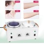 Calentador de cera doble Calentador eléctrico profesional Equipo de piel facial caliente doble SPA Conjunto de temperatura