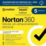Norton 360 Deluxe+Norton AntiTrack 2025|Antivírus 5 Dispositivos| 15 meses com renovação automática| Descarga digital