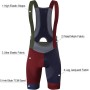 Culotte Ciclismo Hombre Pantalones cortos con tirantes de equipo profesional coloridos Pantalones cortos de ciclismo for hombre