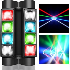 BETOPPER luces de discoteca 8 * 3W cabeza móvil LED DJ luces escenario luz discoteca DMX Foco profesional fiesta luz RGBW spider