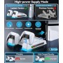 OIVO Soporte para PS5/Slim/Pro con Ventilador de 3 Velocidades, Cargador para Mando Playstation, Soporte PS5 Vertical con 3