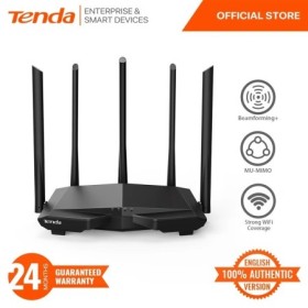 Tenda AC7 Cinco Antena 1200M Doble Banda 5G Wi Fi Enrutador Inalámbric