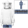 Linian Traje de Apicultor Profesional, Chaqueta para Apicultura, Equipo con Sombrero para Hombres y Mujeres