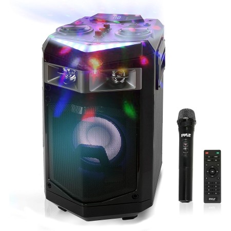 Altavoz Bluetooth Potente, Trolley con Ruedas, Altavoz Bluetooth, 60W, Altavoz portatil, inalambrico, USB, Tarjeta SD, aux