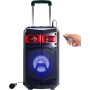 Altavoz Bluetooth Potente, Trolley con Ruedas, Altavoz Bluetooth, 60W, Altavoz portatil, inalambrico, USB, Tarjeta SD, aux