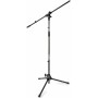 Vonyx MS10 Pie de Micrófono Negro. Pie de Micro, Negro, Equipo Profesional, Altura Ajustable, Equipo Compacto, Fácil de
