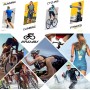 Traje de Triatlón de Manga Corta para Hombre,Traje de Ciclismo Acolchado de una Pieza para Hombre＋Acolchado Profesional de
