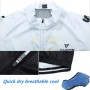 FFFF & OLFEH Hombre Conjunto Ropa de Ciclismo para Verano, Maillot Manga Corta de Bicicleta, y Culotte Ciclismo Transpirable,