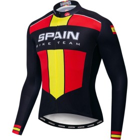 Maillots De Ciclismo para Hombre - Camiseta Deportiva De Equipo Profesional, Camisetas De Manga Larga para Bicicleta De Montaña,