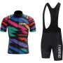 Conjunto de camiseta de ciclismo para hombre, ropa de ciclismo de carretera con babero acolchado 9D, pantalones cortos MTB,
