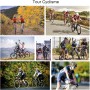 FFFF & OLFEH Traje de Ciclismo Hombre de Equipos Profesionales. Culotte y Maillot.con 3D Almohadilla De Gel Ropa Ciclismo para