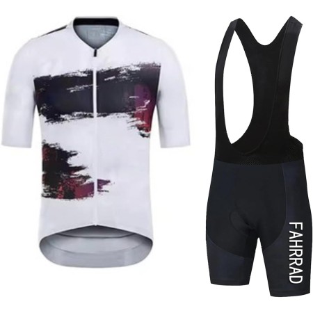 Traje Ciclismo Hombre para Verano, Ropa Ciclismo Manga Corta y Culotte Ciclismo Transpirable, Maillot Bicicleta Hombre de