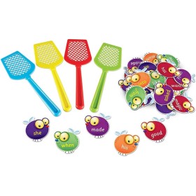 Learning Resources Juego para identificar Palabras de Uso frecuente con matamoscas Sight Word Swat