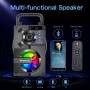 TOMPROAD Altavoz Bluetooth, portátil, caja Bluetooth con subwoofer, inalámbrico, sonido estéreo rico, altavoz para fiestas,