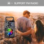 TOMPROAD Altavoz Bluetooth, portátil, caja Bluetooth con subwoofer, inalámbrico, sonido estéreo rico, altavoz para fiestas,