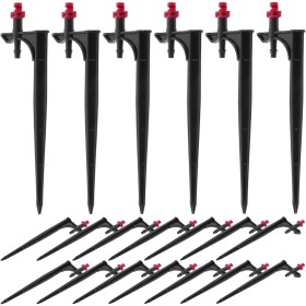 40 Emisores de Riego para Jardinería, Goteros de Riego Profesionales, Kit de Riego por Goteo, Gotero de Riego de Plástico ABS