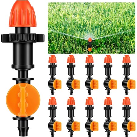 40 Emisores de Riego para Jardinería, Goteros de Riego Profesionales, Kit de Riego por Goteo, Gotero de Riego de Plástico ABS