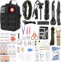 Regalos para el esposo de padre, kit de supervivencia de 210 piezas, equipo de supervivencia profesional de supervivencia para