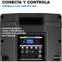 Vonyx VSA15BT Altavoz Activo portátil 1000w autoamplificados. Altavoz 15 Pulgadas Profesional con Bluetooth, Ecualizador,