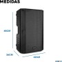 Vonyx VSA15BT Altavoz Activo portátil 1000w autoamplificados. Altavoz 15 Pulgadas Profesional con Bluetooth, Ecualizador,
