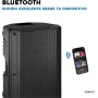 Vonyx VSA15BT Altavoz Activo portátil 1000w autoamplificados. Altavoz 15 Pulgadas Profesional con Bluetooth, Ecualizador,