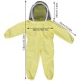 DEWIN Niño Profesional Traje de Protección Apicultura, Traje de Apicultura Bee Farm Visitante Proteger el Equipo del Mono