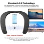 Smalody Altavoz Bluetooth Altavoz inalámbrico portátil con Banda para el Cuello Teatro Estéreo Sonido Envolvente con micrófono