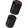 CYBORIS Altavoz Bluetooth portátil 2 en 1, resistente al agua, con sonido estéreo fuerte de 20 W, 24 horas de reproducción,