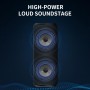 CYBORIS Altavoz Bluetooth portátil 2 en 1, resistente al agua, con sonido estéreo fuerte de 20 W, 24 horas de reproducción,