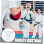SHERCHPRY 1 Juego uniforme de kárate trajes capacitación real práctica combate negro karategui adulto judogi cinturón traje