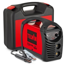 TELWIN - Soldador Inverter Profesional FORCE 165 TE-815857 - Alta Estabilidad - Para Diversos Electrodos - Incluye Maleta