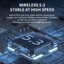 CYBORIS Altavoz Bluetooth portátil 2 en 1, resistente al agua, con sonido estéreo fuerte de 20 W, 24 horas de reproducción,