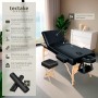 tectake® Camilla Masaje Plegable de Madera, Camilla Profesional para Fisioterapia, Quiromasaje, Tatoos, Reiki, Camilla Estética