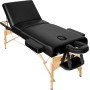 tectake® Camilla Masaje Plegable de Madera, Camilla Profesional para Fisioterapia, Quiromasaje, Tatoos, Reiki, Camilla Estética